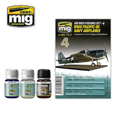Ammo Mig A.MIG7417 WWII Pacific US Navy Weathering Set
